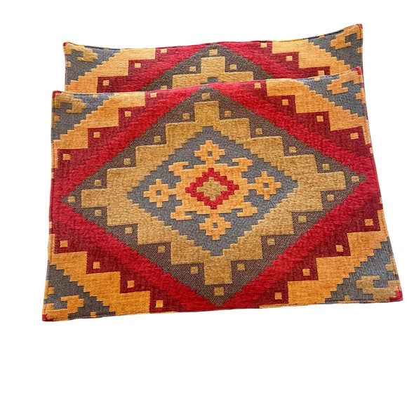 2 -Pier 1 Placemats Southwest, Native American, Bohemian, Geometric, Tapestry - Picture 1 of 4